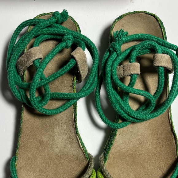Marc Jacobs Green and Tan Rope Sandals Women Size 38 - Picture 2 of 16